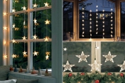 Trang trí Noel trên cửa kính siêu đẹp và bắt mắt