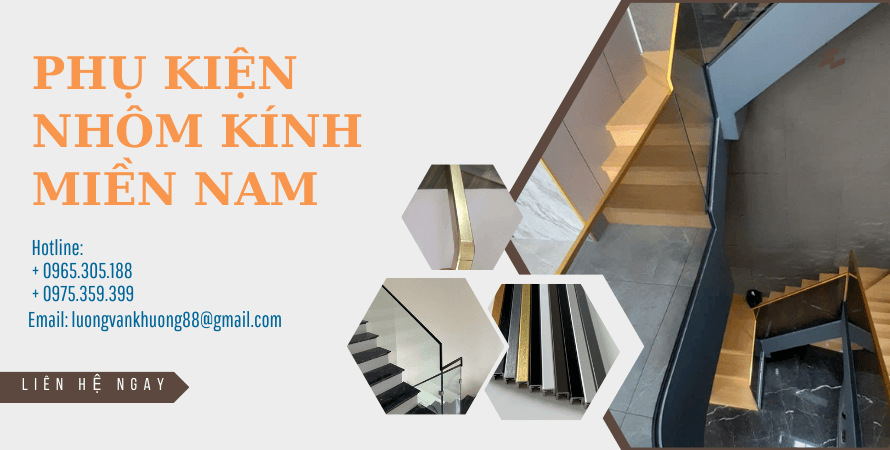 TAY VỊN CẦU THANG NHÔM 3D