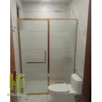 cabin phòng tắm kính hệ slim cửa mở 