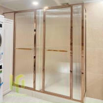 cabin phòng tắm kính hệ slim cửa mở có vách 