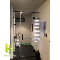 PHÒNG TẮM KÍNH 180 MẠ ĐEN