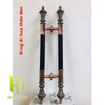TAY NẮM ĐỒNG ĐỎ HOA THÂN ĐEN