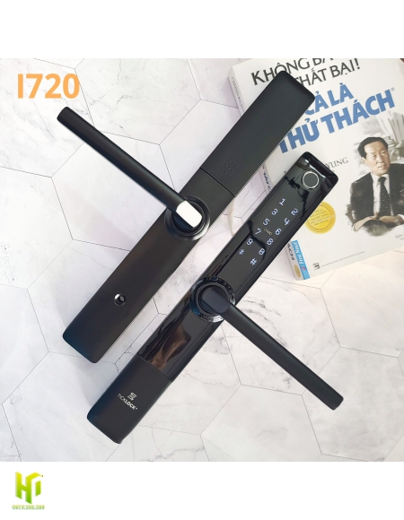 KHÓA TỪ CỬA NHÔM MÀU ĐEN